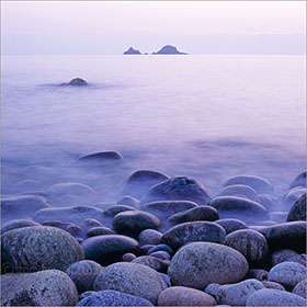 Photographs of Cornwall - 'misty' sea, porth nanven