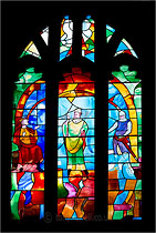 Stained Glass Window, St Thomas a Beckett Church, Box, Wiltshire