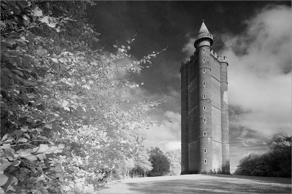 Alfreds Tower (captured with an infrared camera)