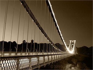 Clifton Suspension Bridge Sepia