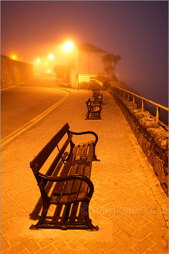 Benches, Fog, St Ives
