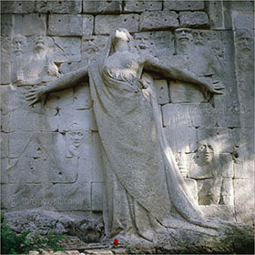 Angel Sculpture, Pere Lachaise Cemetery, Paris