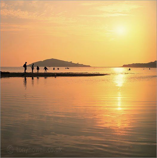 Sunset over Burgh Island