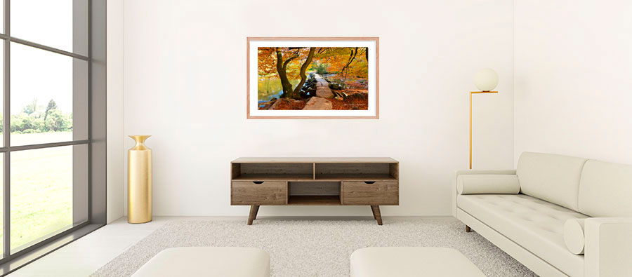 room mockup of Framed Print