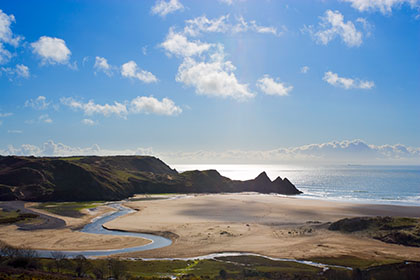 Three Cliffs Bay