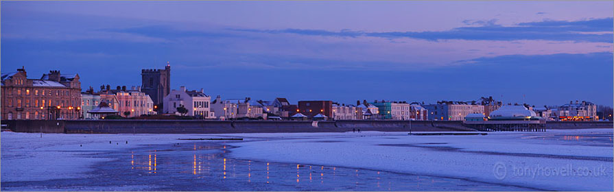 Snow, Dusk, Burnham on Sea