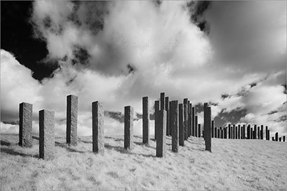 Stone column sculpture