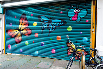 Graffiti, butterflies