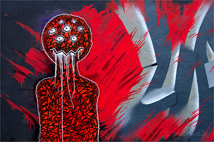 Graffiti, red and black