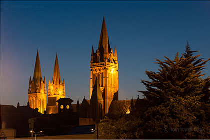 Dusk, Truro Cathedral