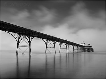Clevedon Pier Black and White