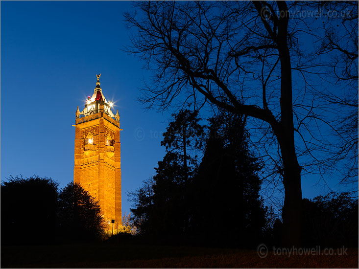 Cabot Tower, Bristol, Night
