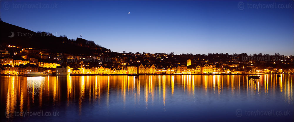 Dartmouth at Night, Moon