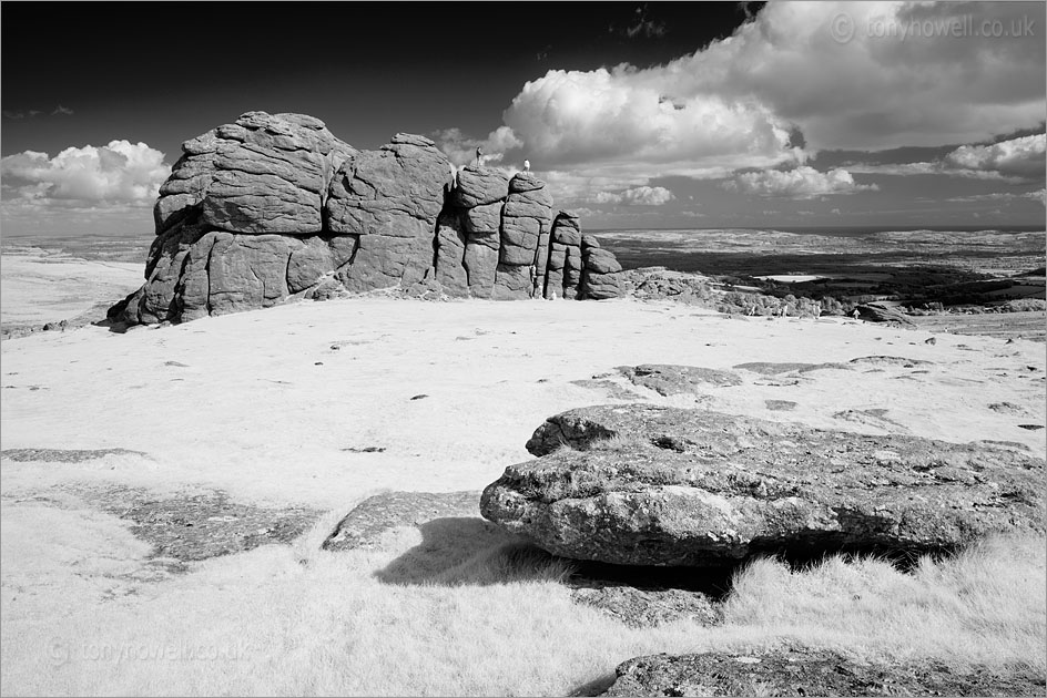 Hay Tor (Infrared Camera, turns foliage white)