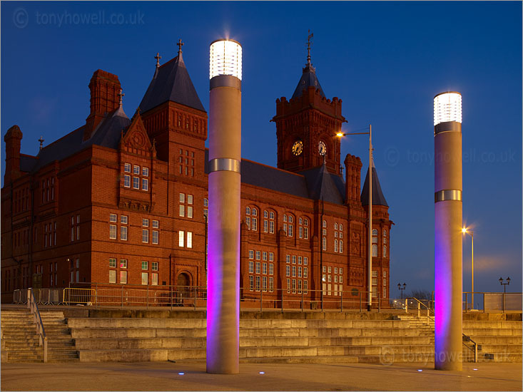 Pier Head Building, Cardiff, Dusk