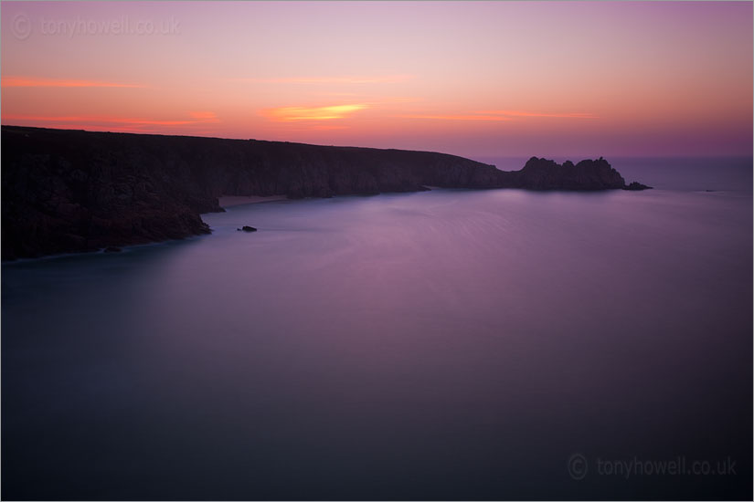 Porthcurno, Treen Cliffs, Logan Rock, Dawn