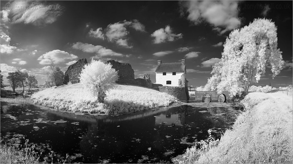 Stogursey Castle (Infrared Camera, turns foliage white)