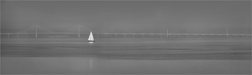 Second Severn Crossing, Yacht, Patchy Fog 