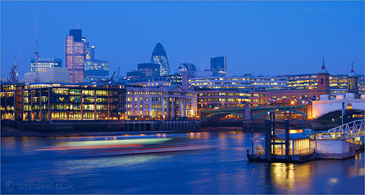 Gherkin and Thames Boat