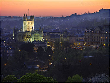 Bath Abbey, Night