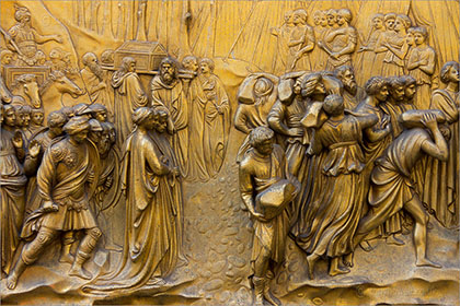 Gold Baptistry Door