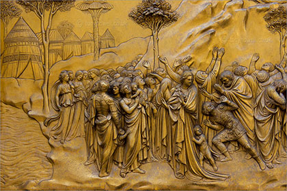 Gold Baptistry Door