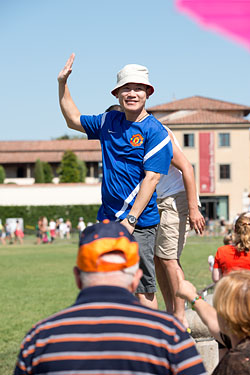 People Posing by The Leaning Tower of Pisa