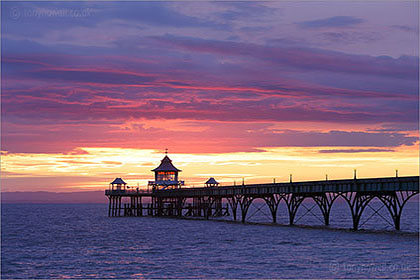 Clevedon Pier, Sunset