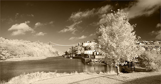 Clifton Suspension Bridge infrared