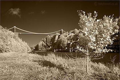 Clifton Suspension Bridge infrared