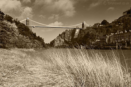 Clifton Suspension Bridge Sepia