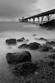 Black and White Clevedon Pier