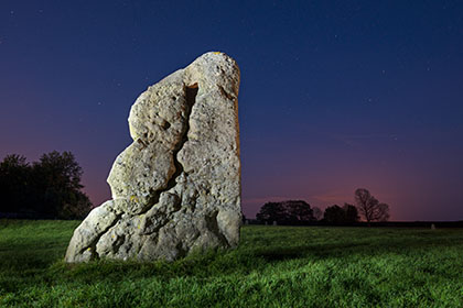 Avebury Stones Light Painting