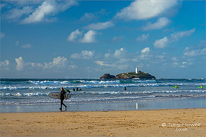 Gwithian-Surfers-Godrevy-Cornwall