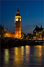 Big Ben, Dusk, London