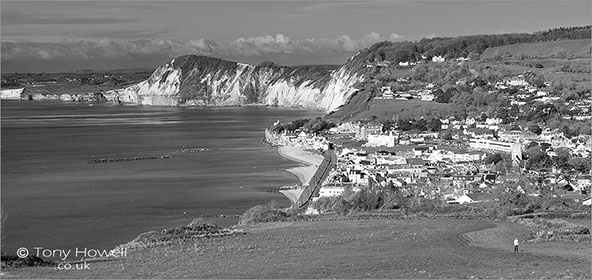 Sidmouth from Salcombe Hill