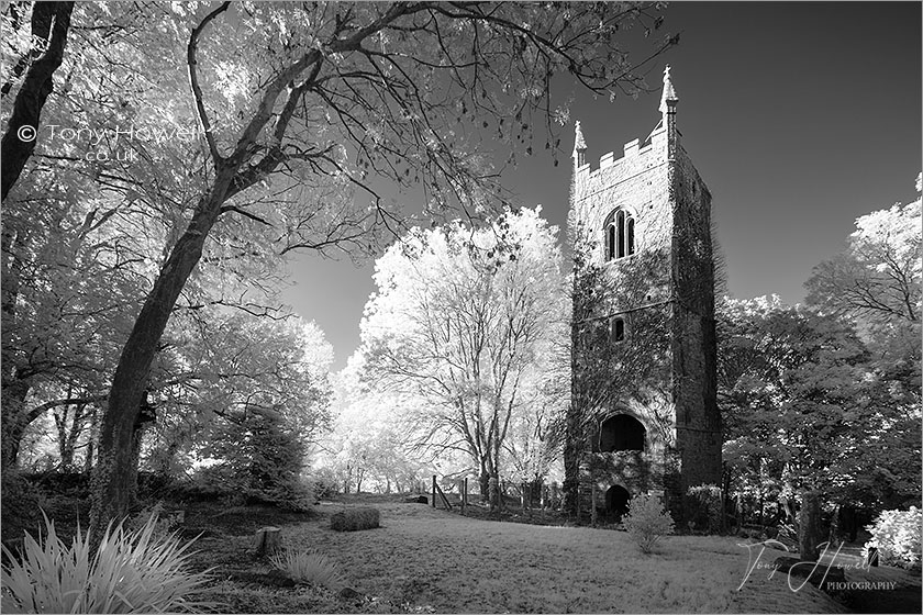 Old Kea Church (Infrared Camera; makes grass and foliage go white)