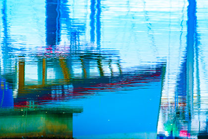 Boat-Reflections-Newlyn-Cornwall
