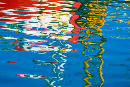 Boat-Reflections-Newlyn-Harbour-Cornwall