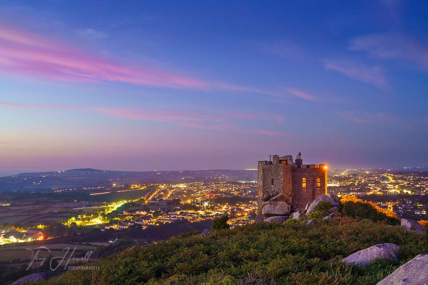 Carn Brea Castle Restaurant, Night