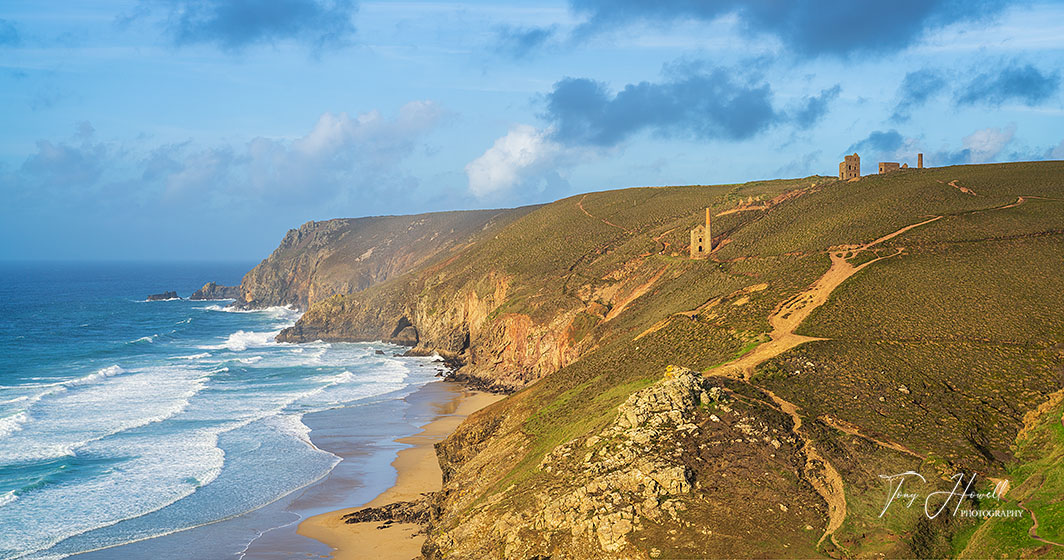 Chapel Porth Beach, Wheal Coates Tin Mine