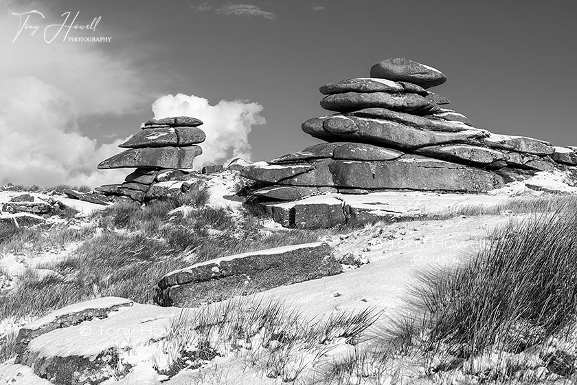 Stowes Hill, Snow, Minions, Bodmin Moor