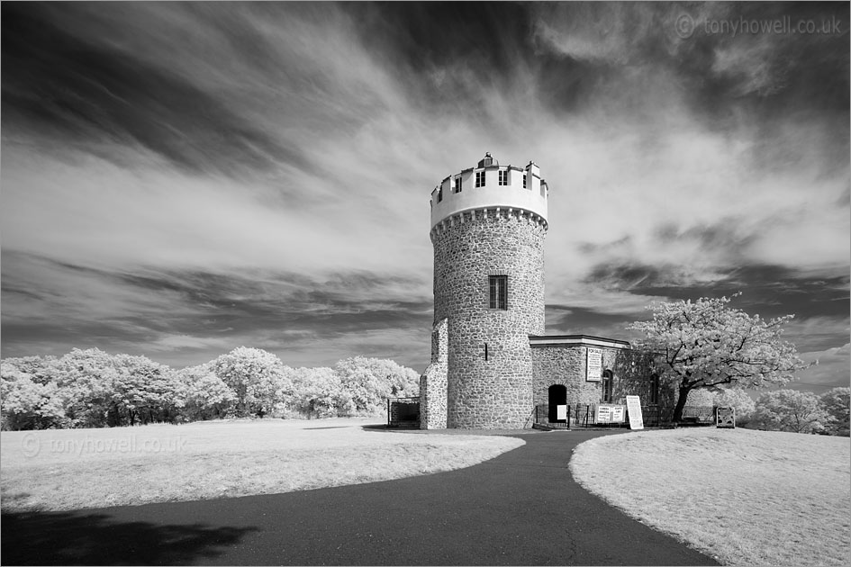 Clifton Observatory (Infrared Camera, turns foliage white)