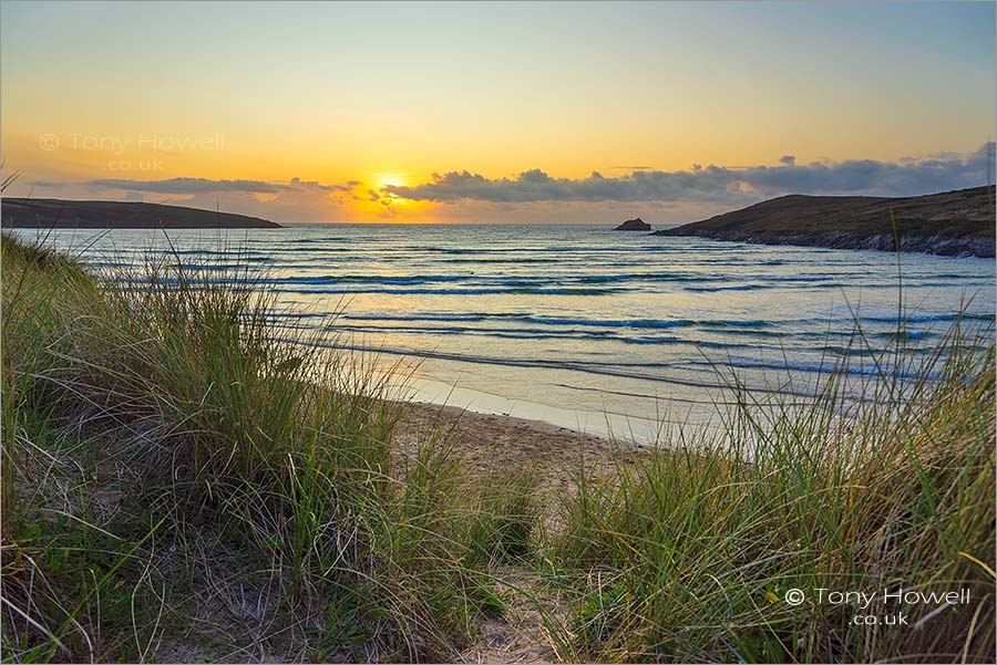 Crantock Beach, Sunset