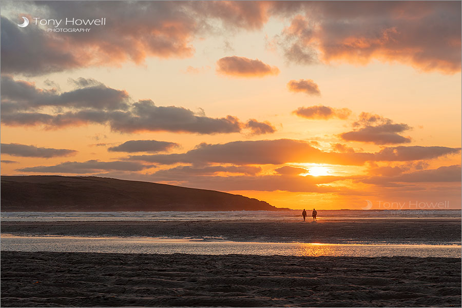 Crantock Beach, Sunset