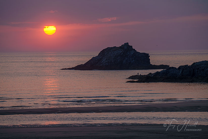 Crantock Beach, Sunset