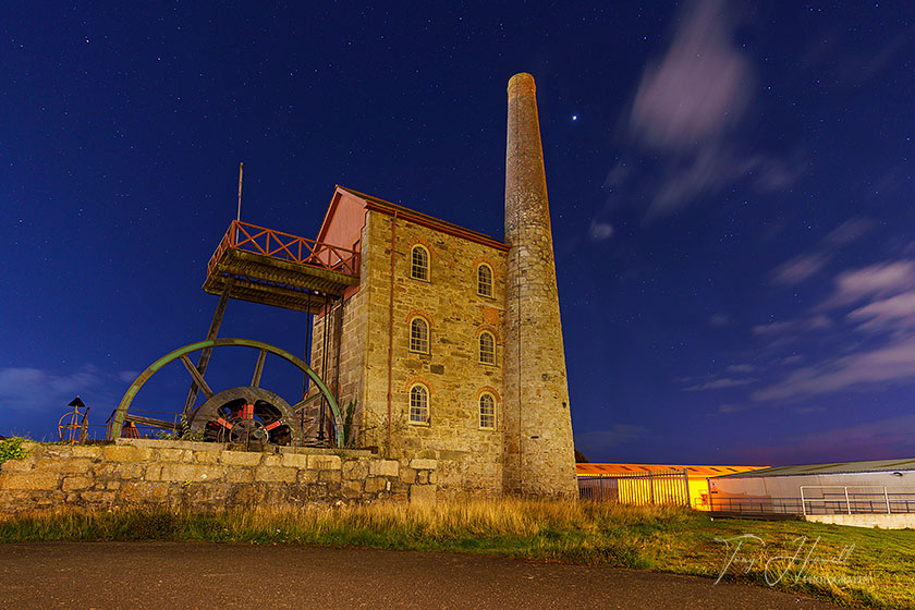 East Pool Mine, Night