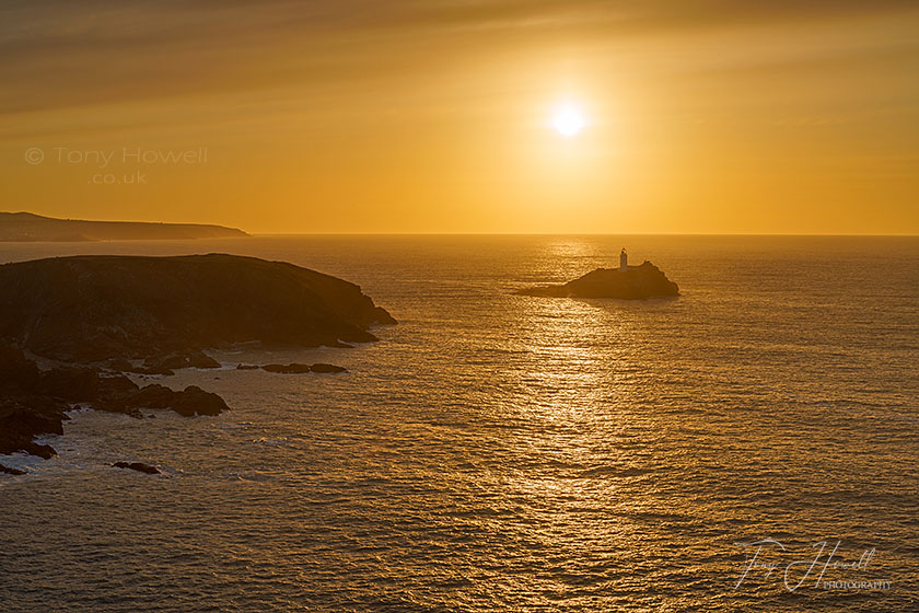 Godrevy Lighthouse, Sunset