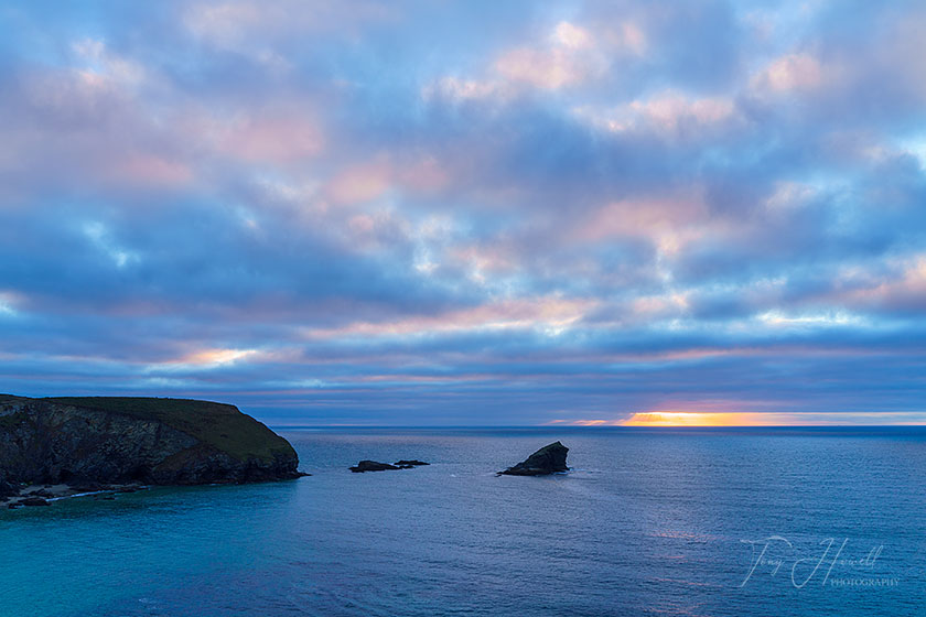 Gull Rock, Sunset, Portreath