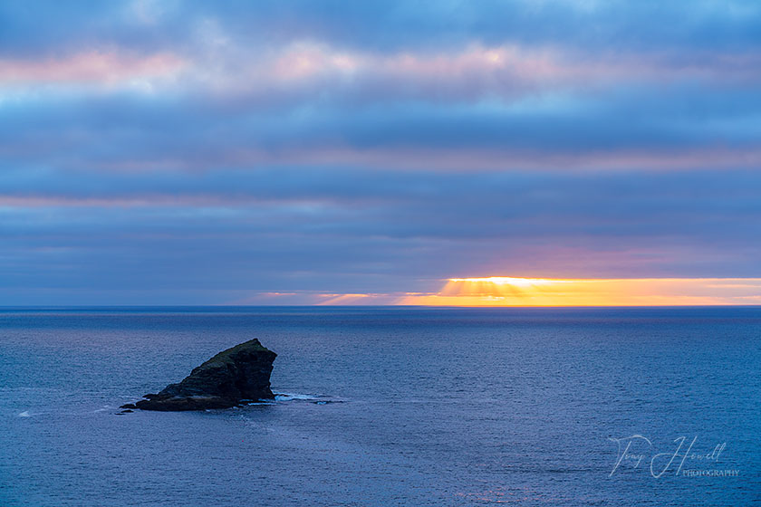 Gull Rock, Sunset, Portreath